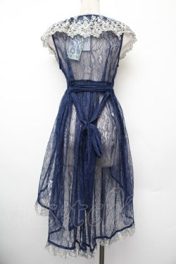 画像3: Vallee lys / Fishtail Lace Gilet  ネイビー S-26-01-10-040-GO-TO-HR-ZS