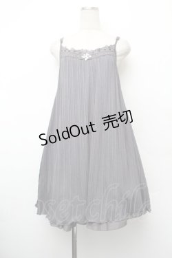 画像1: axes femme / カットプリーツキャミチュニ  グレー S-26-01-10-041-AX-OP-AS-ZS