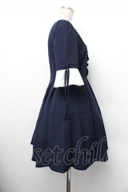 画像2: Rojita / フリルワンピース  紺 S-26-01-10-051-LO-OP-AS-ZS