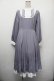 画像1: axes femme / ブローチセットロマンワンピース（ブローチ欠品）  ブルーグレー S-26-01-10-052-AX-OP-AS-ZS (1)
