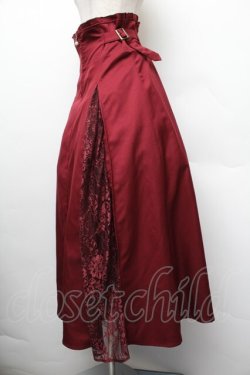 画像2: axes femme / ハイウエストロングスカート  ワイン S-26-01-10-053-AX-SK-AS-ZS