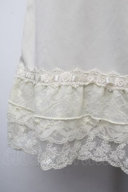画像3: axes femme / はしごレース使いペチスカート  オフ S-26-01-10-055-AX-SK-AS-ZS
