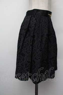 画像2: axes femme / ウエストビジューオパールスカート  黒 S-26-01-10-056-AX-SK-AS-ZS