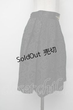 画像2: axes femme / ウエストビジューオパールスカート  黒 S-26-01-10-056-AX-SK-AS-ZS