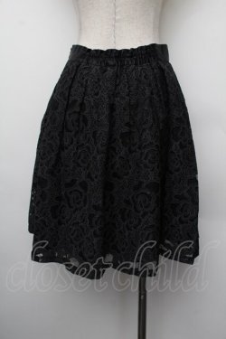 画像3: axes femme / ウエストビジューオパールスカート  黒 S-26-01-10-056-AX-SK-AS-ZS