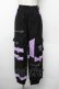 画像1: NieR Clothing / プリントカーゴパンツ  黒 S-26-01-10-066-PU-PA-AS-ZS (1)