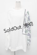 NieR CLOTHING / プリントスウェット  白 S-26-01-10-017-PU-TO-AS-ZS