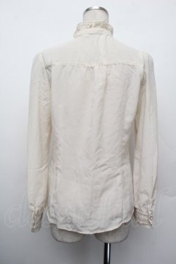 画像3: axes femme / ハイネックフリルブラウス  オフ S-26-01-10-019-AX-BL-AS-ZS