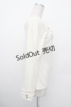 画像2: axes femme / リボンカットソー  オフ S-26-01-10-020-AX-OP-AS-ZS