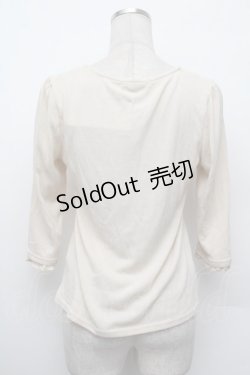 画像3: axes femme / 刺繍入りBIGリボンプルオーバー  オフ S-26-01-10-022-AX-TO-AS-ZS