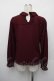 画像3: axes femme / カットワークデザインプルオーバー  ワイン S-26-01-10-024-AX-TO-AS-ZS (3)