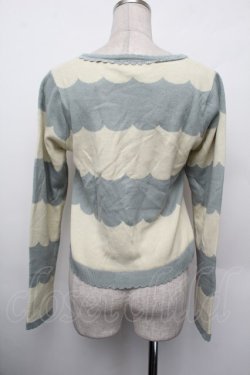 画像3: axes femme POETIQUE / 巻きバラリボン付ニットカーディガン  グリーン S-26-01-10-028-AX-TO-AS-ZS