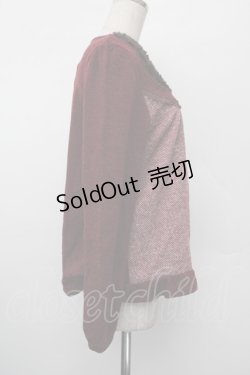 画像2: axes femme / ファー襟トップス  ワイン S-26-01-10-029-AX-TO-AS-ZS