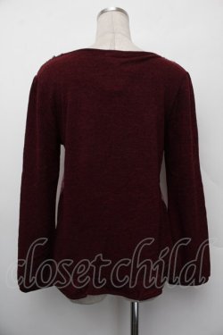 画像3: axes femme / ファー襟トップス  ワイン S-26-01-10-029-AX-TO-AS-ZS