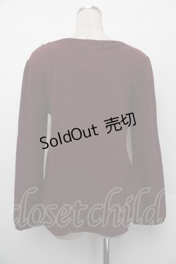 画像3: axes femme / ファー襟トップス  ワイン S-26-01-10-029-AX-TO-AS-ZS