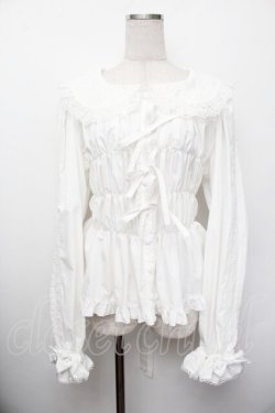 画像4: metamorphose / 木漏れ日のトロイメライ ケープ付き長袖ブラウス 2 白 S-26-01-13-003-ME-BL-HR-ZS