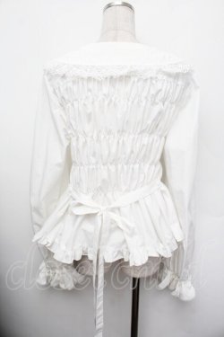 画像5: metamorphose / 木漏れ日のトロイメライ ケープ付き長袖ブラウス 2 白 S-26-01-13-003-ME-BL-HR-ZS