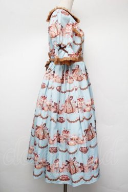 画像2: axes femme Kawaii / お菓子の家柄ワンピース  ミント S-26-01-13-035-AX-BL-HR-ZS