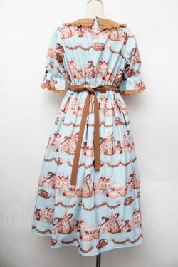 画像3: axes femme Kawaii / お菓子の家柄ワンピース  ミント S-26-01-13-035-AX-BL-HR-ZS