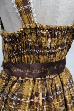 画像5: metamorphose / もりのパティシエリボンジャンパースカート  マスタード S-26-01-13-038-ME-OP-HR-ZS