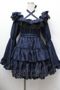 Vallee lys / Coquelicot Dress ミニ丈  ネイビー S-26-01-13-047-GO-OP-HR-ZS