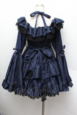 画像3: Vallee lys / Coquelicot Dress ミニ丈  ネイビー S-26-01-13-047-GO-OP-HR-ZS