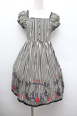 画像1: metamorphose / wonder silhouetteワンピース  黒ｘオフ S-26-01-13-048-ME-OP-AS-ZS