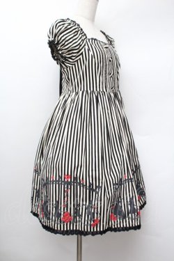 画像2: metamorphose / wonder silhouetteワンピース  黒ｘオフ S-26-01-13-048-ME-OP-AS-ZS