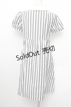 画像3: ネバアランド / ミストラル・ワンピース  グレーｘ白 S-26-01-13-050-LO-OP-AS-ZS