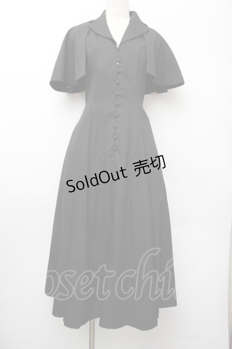 画像1: Sheglit / "Adelheid"ケープワンピース  黒 S-26-01-13-053-EL-OP-HR-ZS (1)