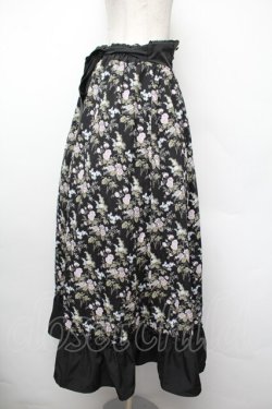 画像2: Kurumi Collaboration / グレイスフルコルセット風ロングスカート  黒 S-26-01-13-054-LO-SK-AS-ZS