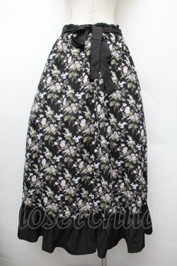 画像3: Kurumi Collaboration / グレイスフルコルセット風ロングスカート  黒 S-26-01-13-054-LO-SK-AS-ZS