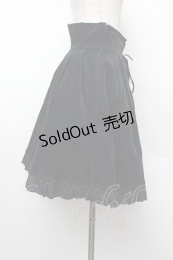 画像2: Moi-meme-Moitie / 別珍後ろ編み上げスカート(2001)  黒 S-26-01-13-055-MO-SK-AS-ZS