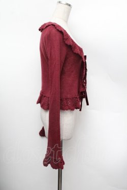 画像2: ALICE and the PIRATES / A/Pモヘアリボンボレロ  ワイン S-26-01-13-009-PA-TO-HR-ZS