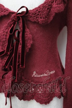 画像4: ALICE and the PIRATES / A/Pモヘアリボンボレロ  ワイン S-26-01-13-009-PA-TO-HR-ZS