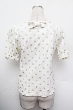 画像3: Emily Temple cute / ドットパフ袖Tシャツ  白 S-26-01-13-002-ET-TS-HR-ZS