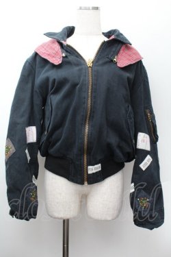 画像1: PINK HOUSE / クリスマスワッペンブルゾン  黒 S-26-01-13-020-LO-TO-HR-ZS