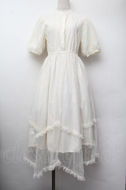 画像1: Fi.n.t / チュールドッキングロングワンピース【洗える】  アイボリー S-26-01-13-025-CA-OP-HR-ZS