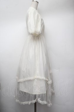 画像2: Fi.n.t / チュールドッキングロングワンピース【洗える】  アイボリー S-26-01-13-025-CA-OP-HR-ZS