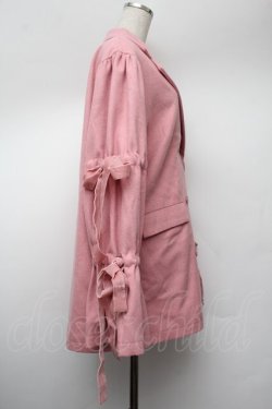 画像2: jouetie / BIGリボンジャケットコート  ピンク S-26-01-13-026-EL-CO-HR-ZS