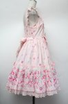 画像2: Angelic Pretty / ティアラローズティアードジャンパースカート  ピンク S-26-01-13-028-AP-OP-HR-ZS (2)