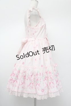 画像2: Angelic Pretty / ティアラローズティアードジャンパースカート  ピンク S-26-01-13-028-AP-OP-HR-ZS