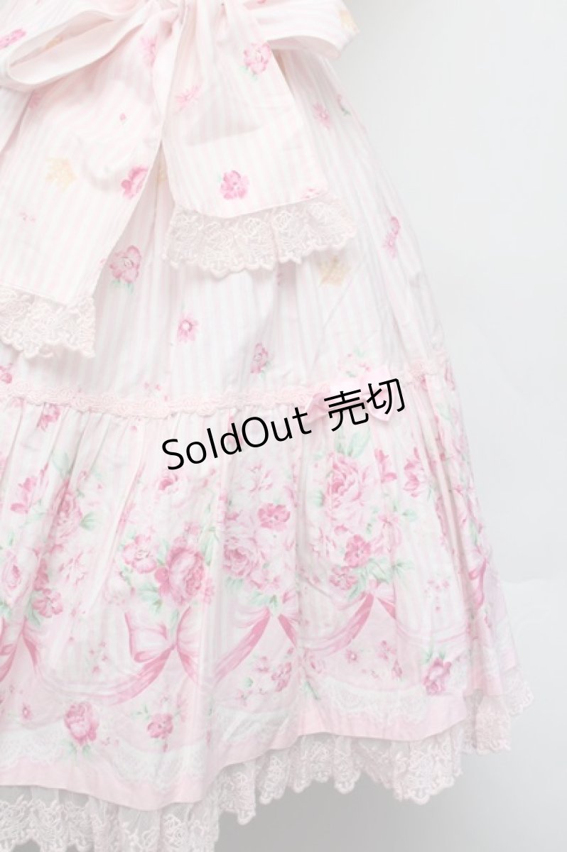 画像4: Angelic Pretty / ティアラローズティアードジャンパースカート  ピンク S-26-01-13-028-AP-OP-HR-ZS (4)