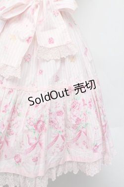 画像4: Angelic Pretty / ティアラローズティアードジャンパースカート  ピンク S-26-01-13-028-AP-OP-HR-ZS