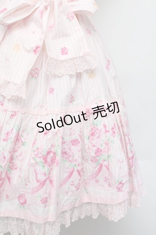 画像4: Angelic Pretty / ティアラローズティアードジャンパースカート  ピンク S-26-01-13-028-AP-OP-HR-ZS (4)