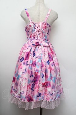 画像3: Angelic Pretty / Girly Stickerジャンパースカート  ピンク S-26-01-13-029-AP-OP-HR-ZS