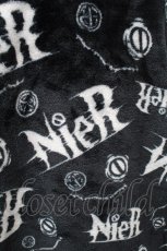 画像3: NieR Clothing / 総柄ファーパーカー  黒ｘ白 S-26-01-14-024-PU-TO-AS-ZT638 (3)