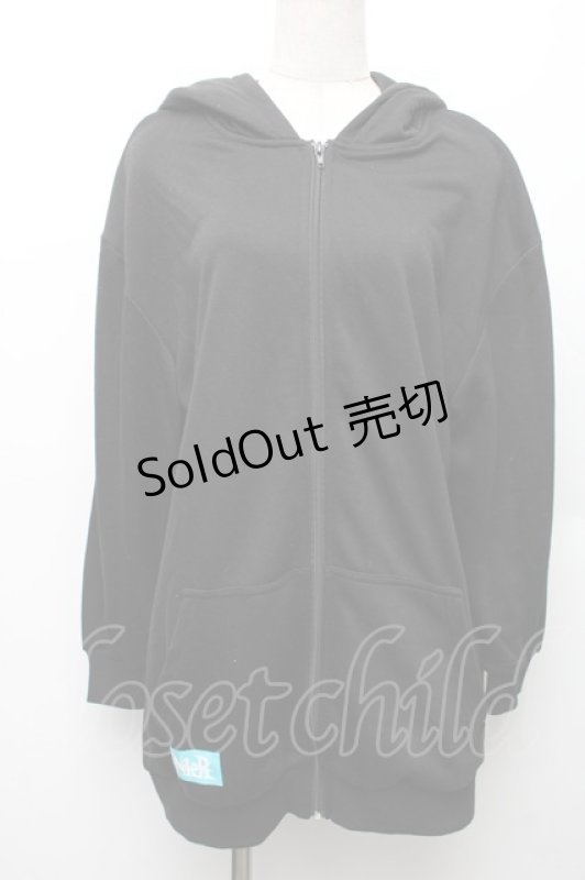 画像1: NieR Clothing / シエル耳付きパーカー  黒ｘグリーン S-26-01-14-026-PU-TO-HR-ZS (1)