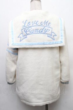 画像2: Candy Stripper / セーラーコート  白ｘサックス S-26-01-14-004-PU-CO-AS-ZS