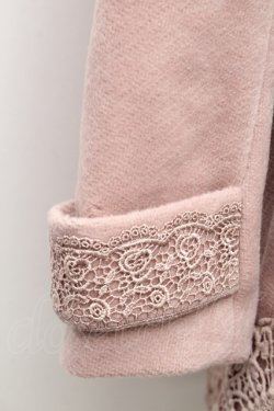 画像6: axes femme / 裾レース使いチェスターコート  ピンク S-26-01-14-030-AX-CO-HR-ZS